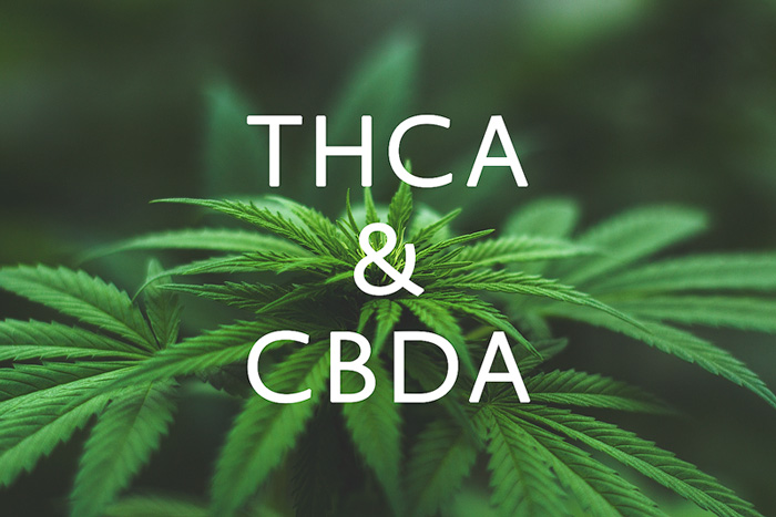 THCA en CBDA in wiet